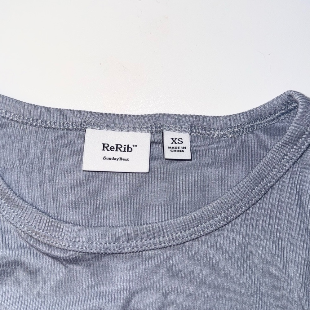 Aritzia - ReRib Sunday Best Cropped Long Sleeve